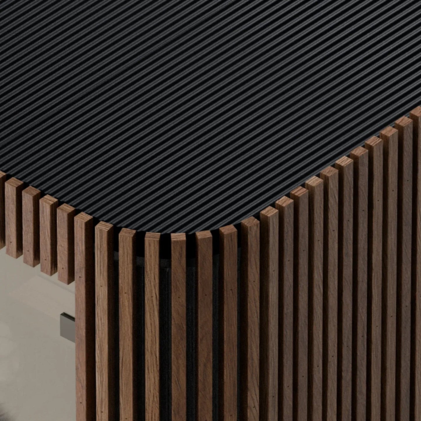 Close-up of a wooden and black textured surface