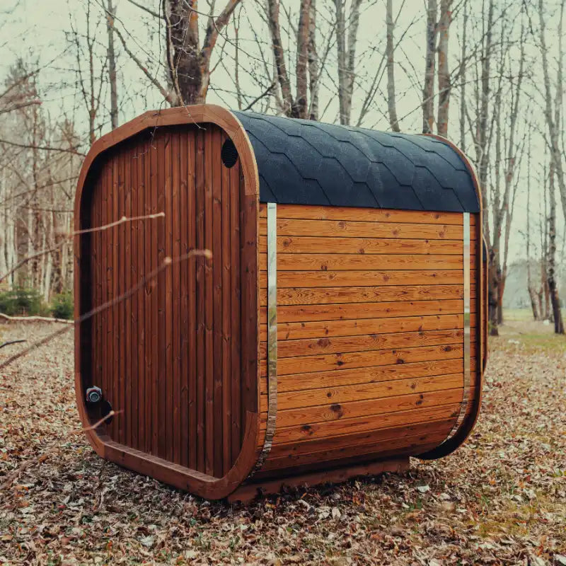 MW16 Outdoor 4-5 Person ThermoWood | Traditional Steam Sauna (Electric Heater) | By Mande Spa