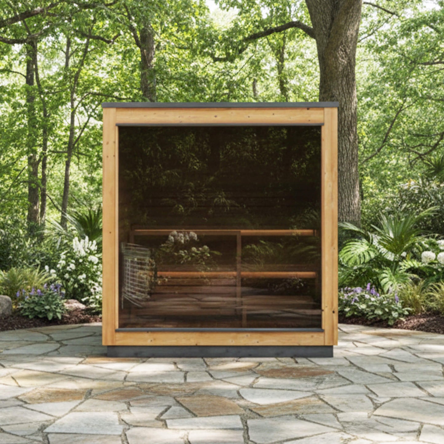 NORDIC DAWN 4-Person Outdoor Traditional Steam Sauna | By Thermasol