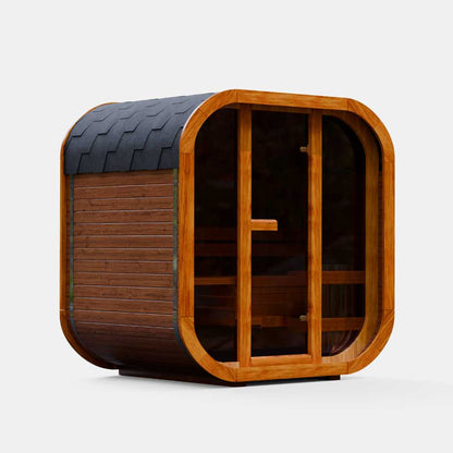 MW16 Outdoor 4-5 Person ThermoWood | Traditional Steam Sauna (Electric Heater) | By Mande Spa