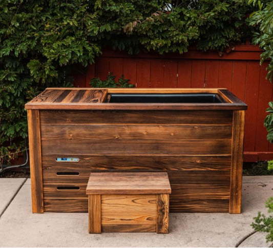 Kooru Cold Plunge | Handcrafted Redwood Tub + Chiller Setup (With Ozone Sanitation + Filter System)