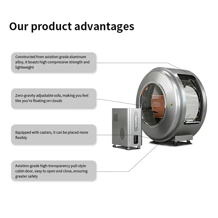 TIME POD 3 | Hard-Shell Hyperbaric Chamber 2.0 ATA | By MedEq Fitness