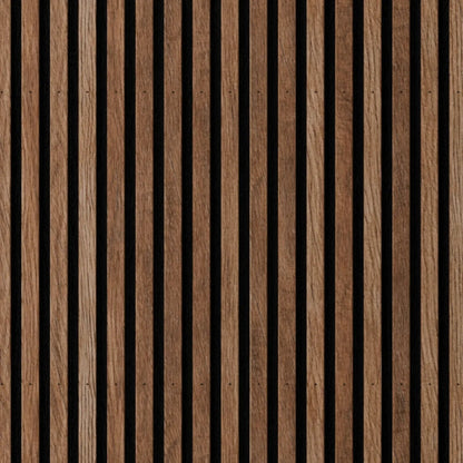 Wooden panel with vertical stripes on a black background