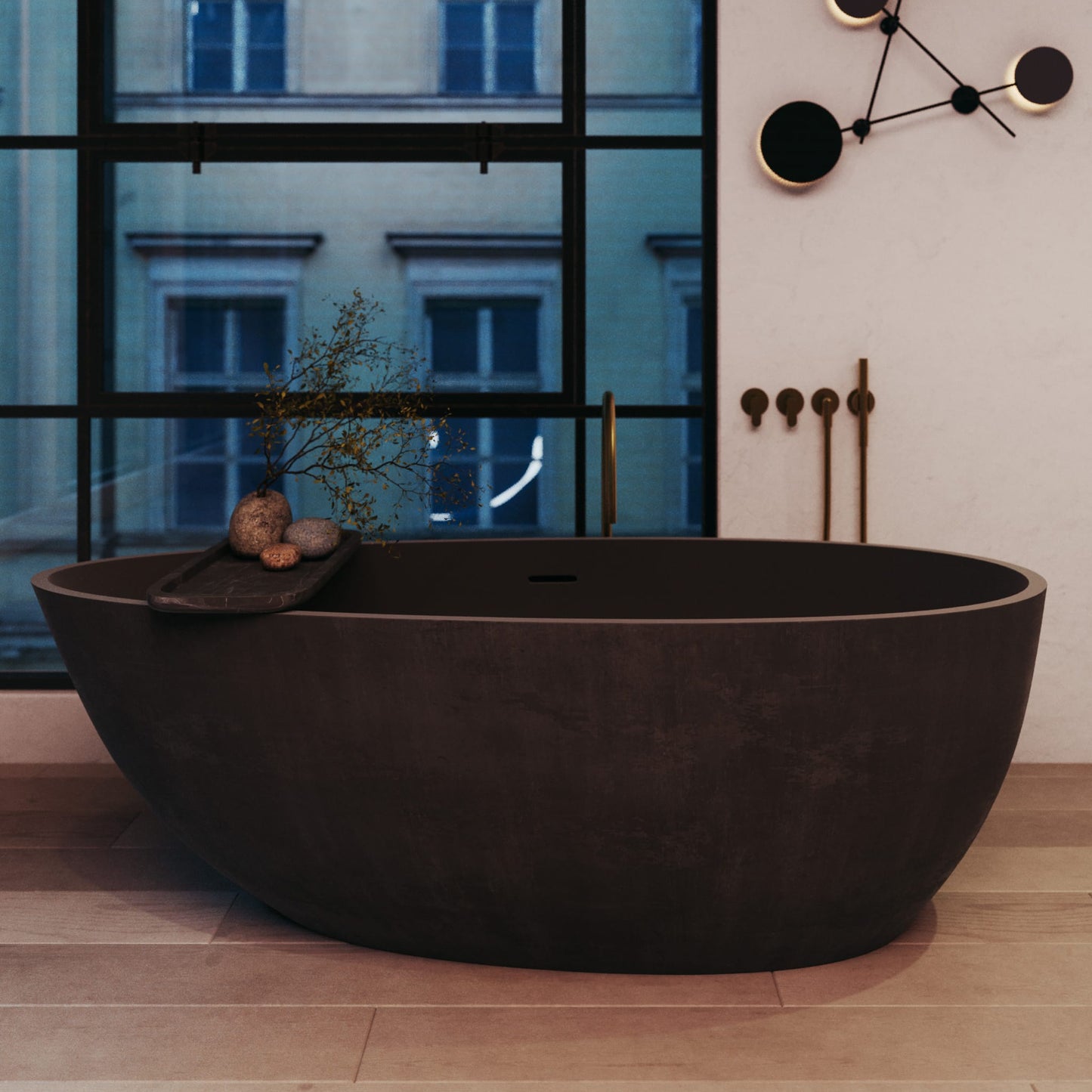 Bathtub III — Freestanding Ovoid Soaking Tub | 62.8" | By VAST Studio