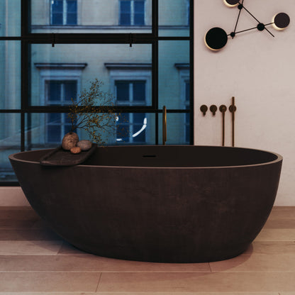 Bathtub III — Freestanding Ovoid Soaking Tub | 62.8" | By VAST Studio