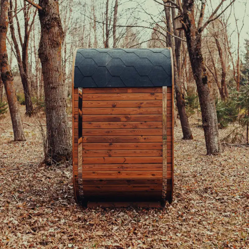 MW12 Outdoor 2-3 Person ThermoWood | Traditional Steam Sauna (Electric Heater) | By Mande