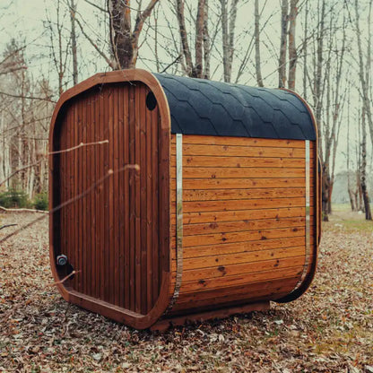 MW16 Outdoor 4-5 Person ThermoWood | Traditional Steam Sauna (Electric Heater) | By Mande Spa