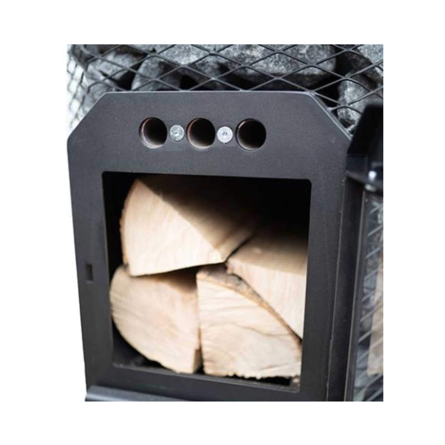 Floor Mount Wood-Burning Sauna Stove With Stones | By Cozy O