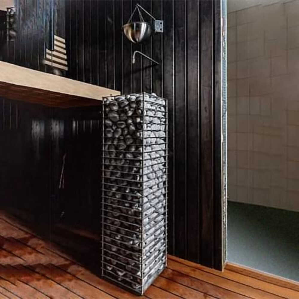 CLIFF SLIM | Electric Sauna Heater | Stainless Steal | Digital Control + Sauna Stones | By Huum