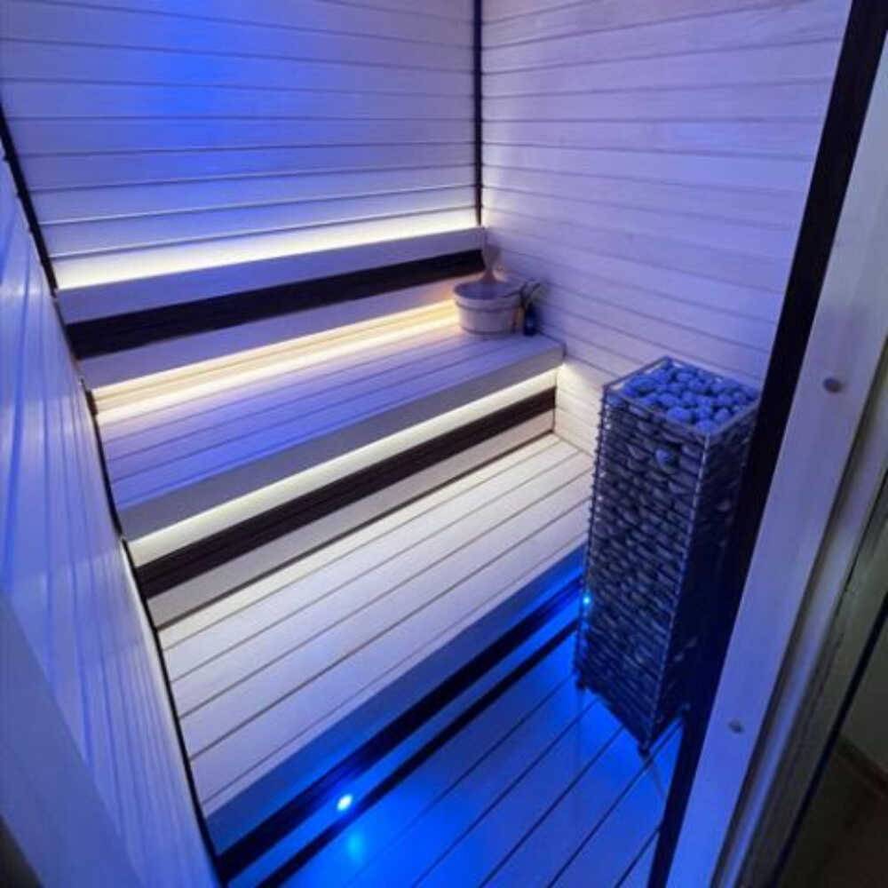 CLIFF SLIM | Electric Sauna Heater | Stainless Steal | Digital Control + Sauna Stones | By Huum