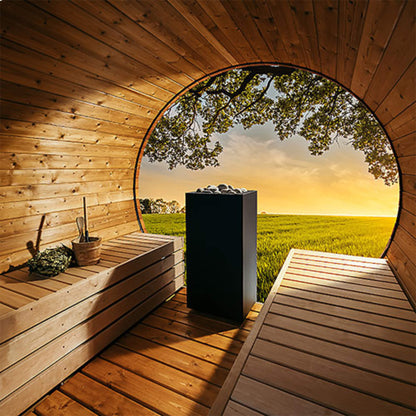 CORE BLACK | Sauna Heater With UKU Digital Controller & Stones | By Huum