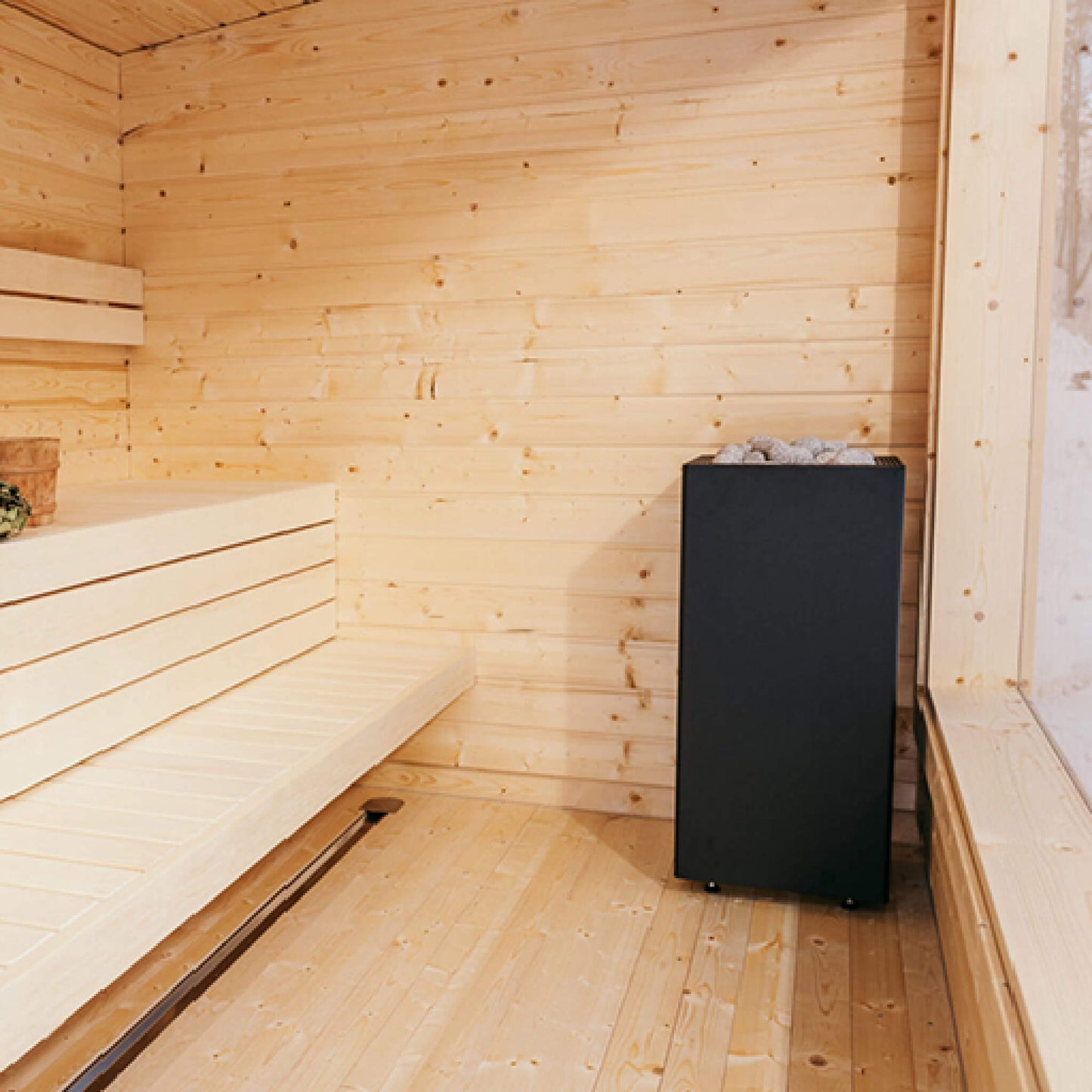 CORE BLACK | Sauna Heater With UKU Digital Controller & Stones | By Huum