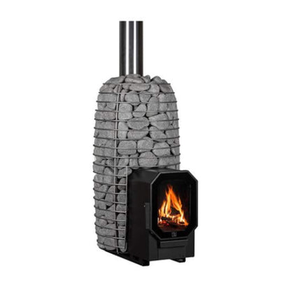 HIVE FLOW MINI | Wood-Burning Sauna Stove With Firebox Extension & Sauna Stones | By Huum