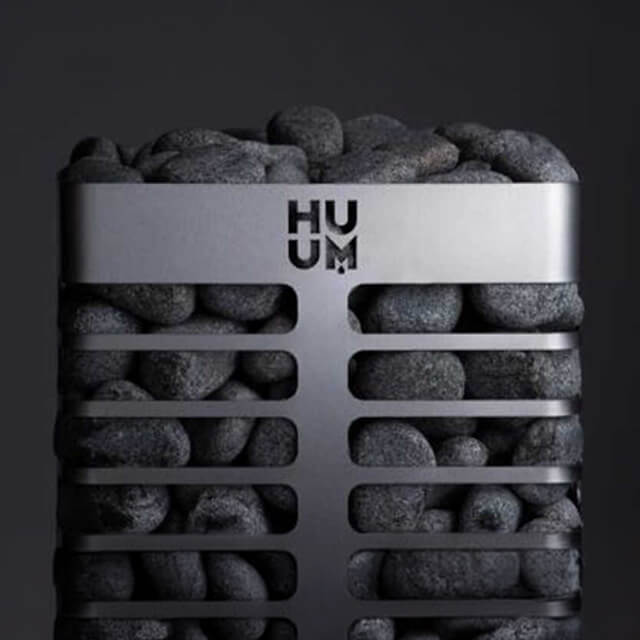 STEEL SERIES | Pillar Sauna Heater With UKU Control & Stones | By Huum