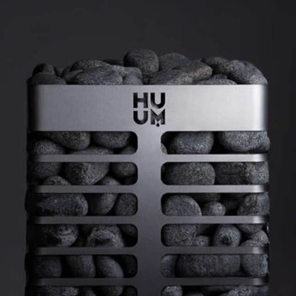 STEEL SERIES | Pillar Sauna Heater With UKU Control & Stones | By Huum