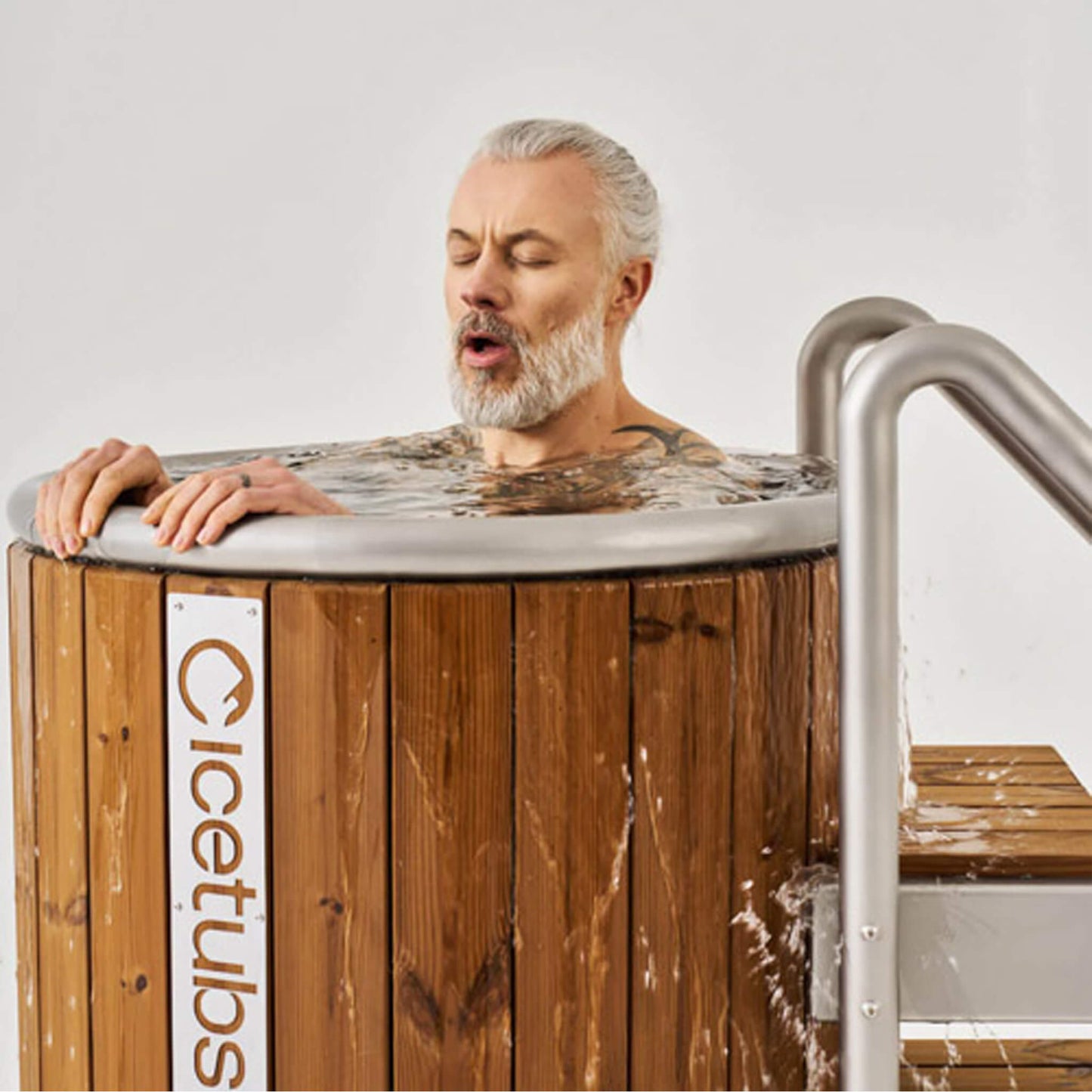 ICE BARREL | Thermowood & Fibreglass | Barrel Cold Plunge With Chiller System By IceTubs