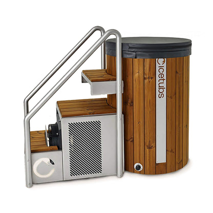 ICE BARREL | Thermowood & Fibreglass | Barrel Cold Plunge With Chiller System By IceTubs