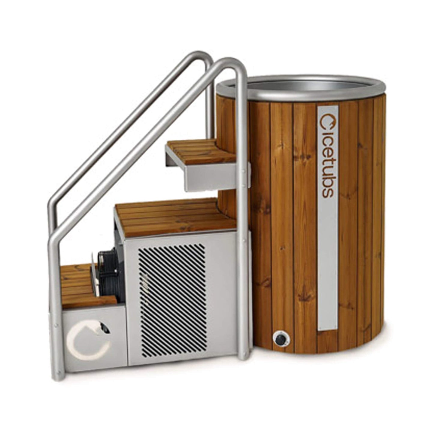 ICE BARREL | Thermowood & Fibreglass | Barrel Cold Plunge With Chiller System By IceTubs