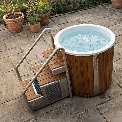 ICE BARREL XL | Thermowood & Fibreglass | Barrel Cold Plunge With Chiller System By IceTubs