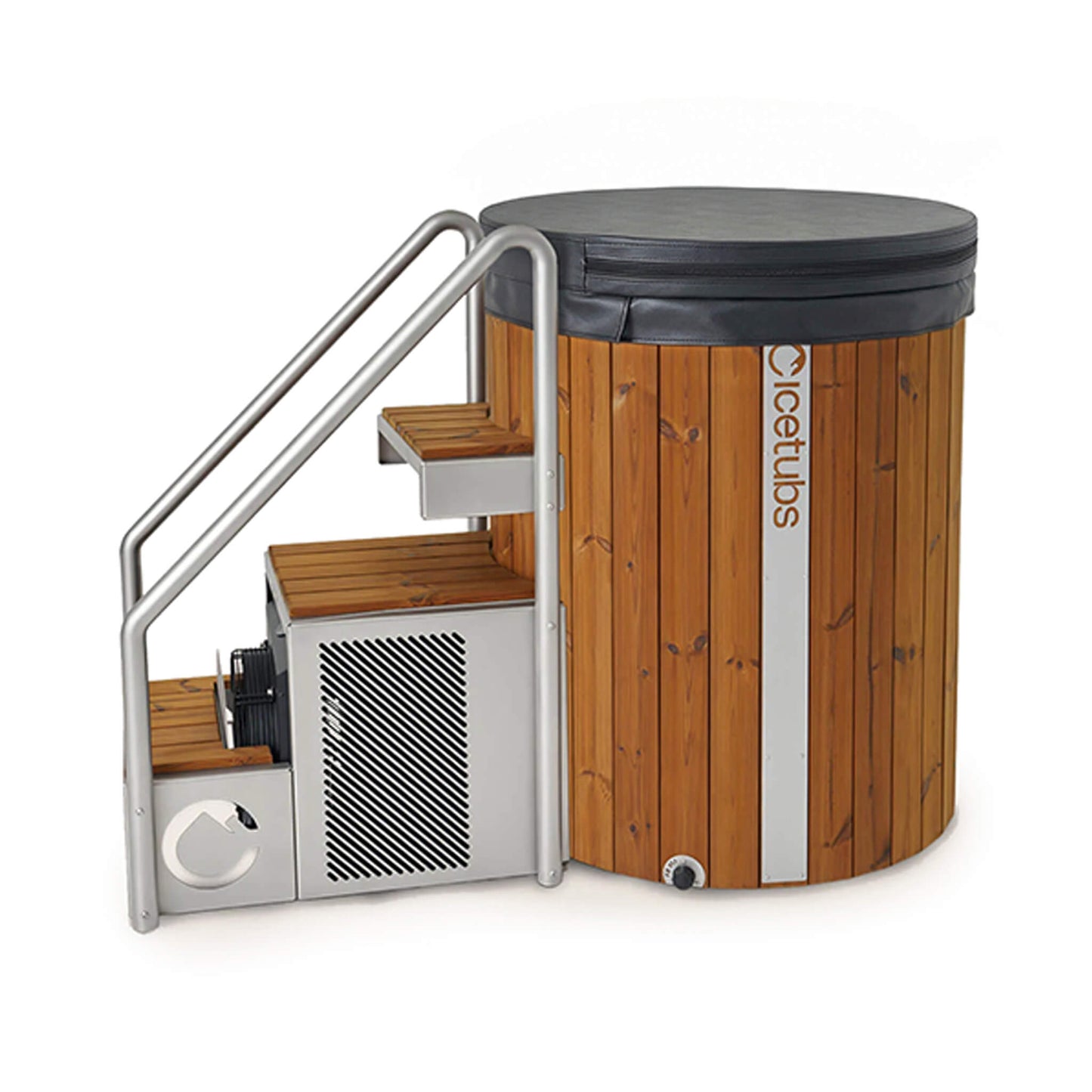 ICE BARREL XL | Thermowood & Fibreglass | Barrel Cold Plunge With Chiller System By IceTubs