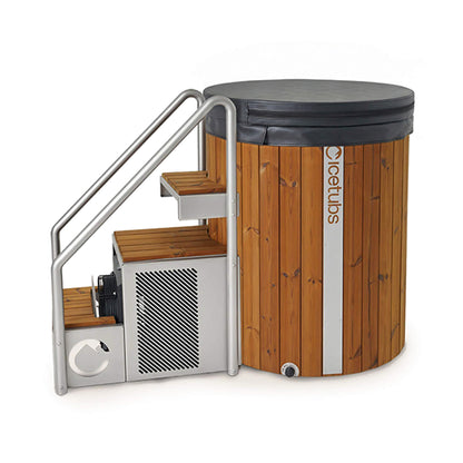 ICE BARREL XL | Thermowood & Fibreglass | Barrel Cold Plunge With Chiller System By IceTubs