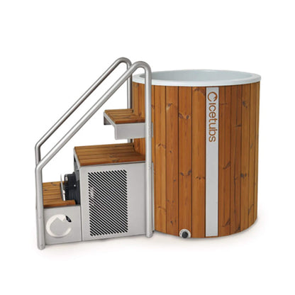 ICE BARREL XL | Thermowood & Fibreglass | Barrel Cold Plunge With Chiller System By IceTubs