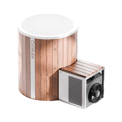 ICE BARREL XL | Thermowood & Fibreglass | Barrel Cold Plunge With Chiller System By IceTubs
