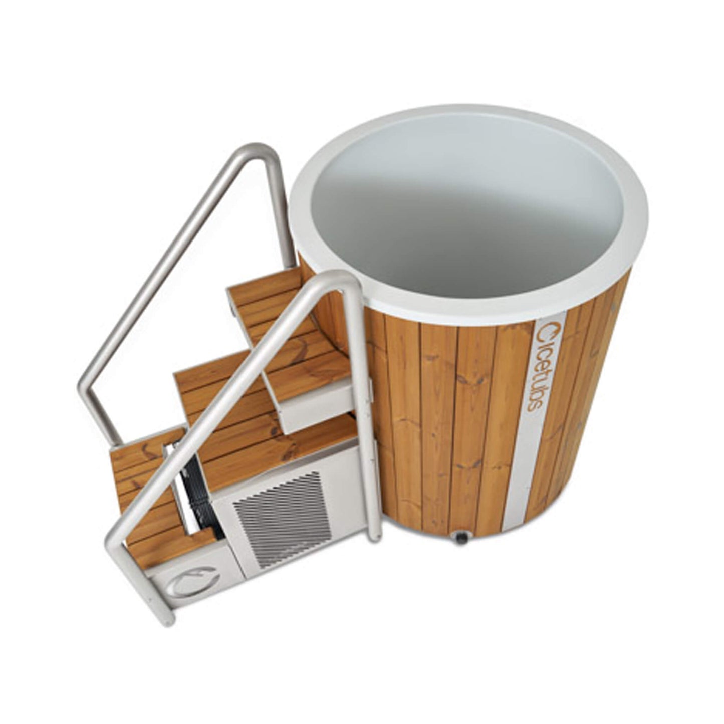 ICE BARREL XL | Thermowood & Fibreglass | Barrel Cold Plunge With Chiller System By IceTubs