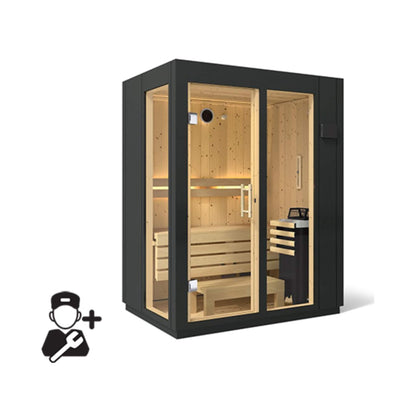 C1 Indoor Traditional Steam Sauna | 2, 3 Or 5-Person | Graphite Gray | By Kohler