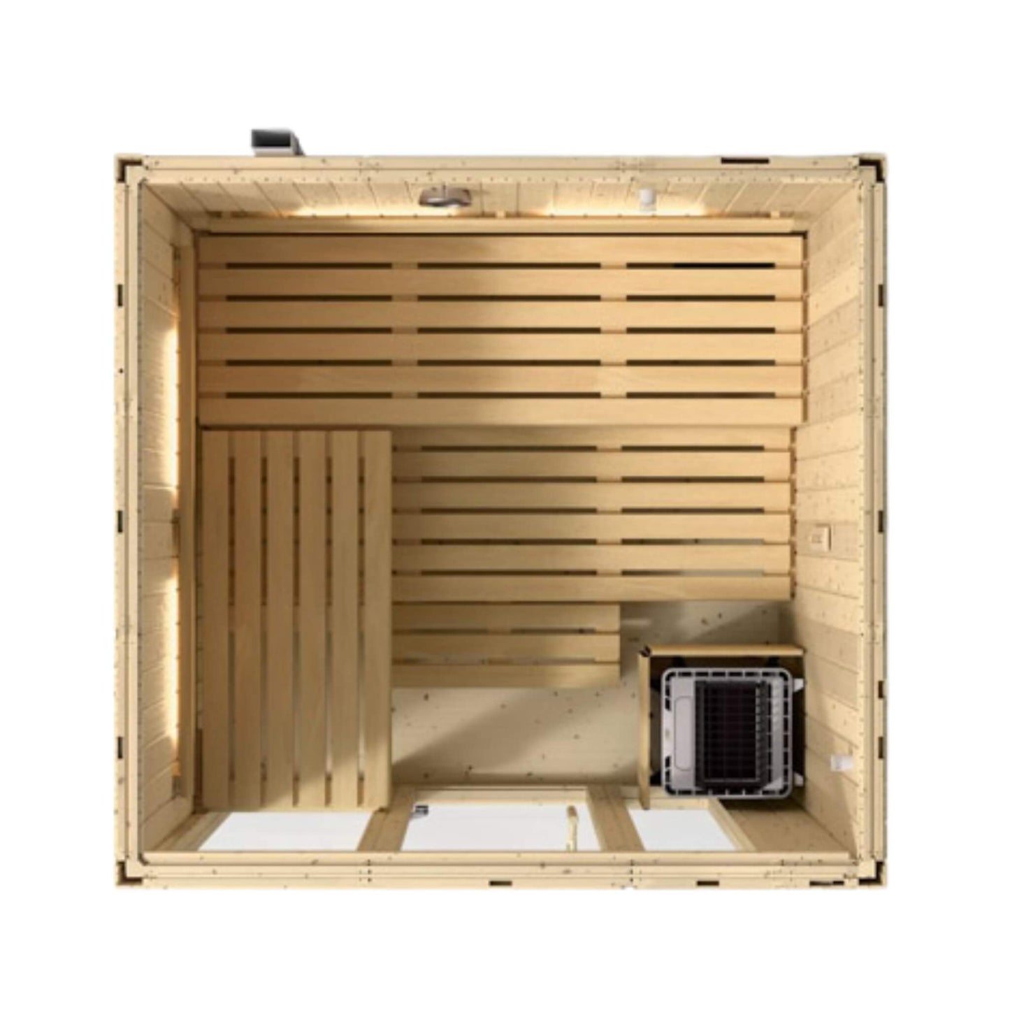 C1 Indoor Traditional Steam Sauna | 2, 3 Or 5-Person | Scandinavian Spruce | By Kohler