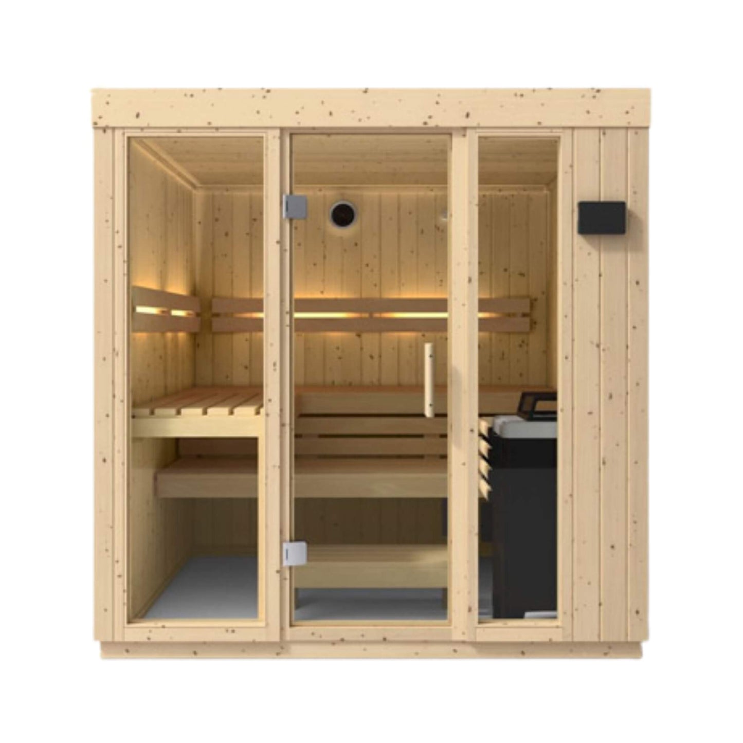 C1 Indoor Traditional Steam Sauna | 2, 3 Or 5-Person | Scandinavian Spruce | By Kohler