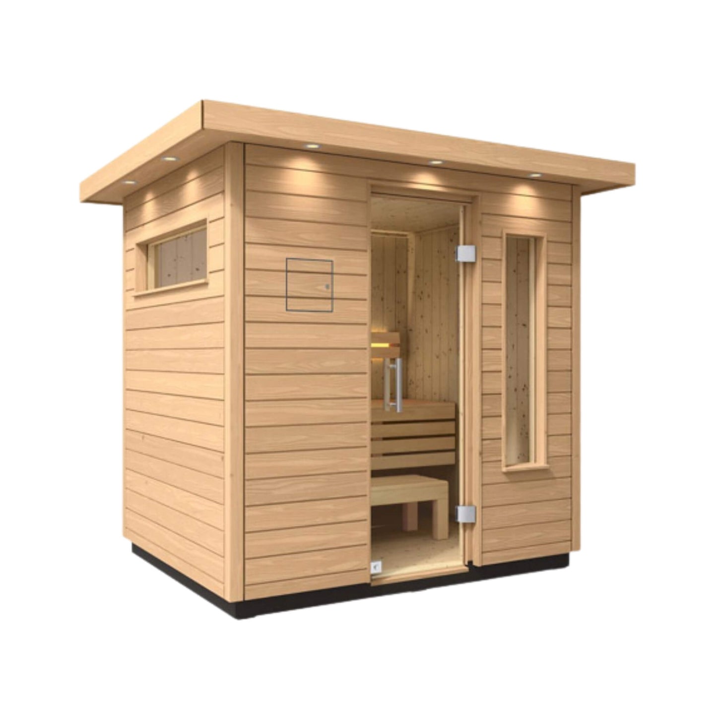C2 Outdoor Traditional Steam Sauna | 3, 5 Or 6-Person | Douglas Fir Scandinavian Spruce | By Kohler