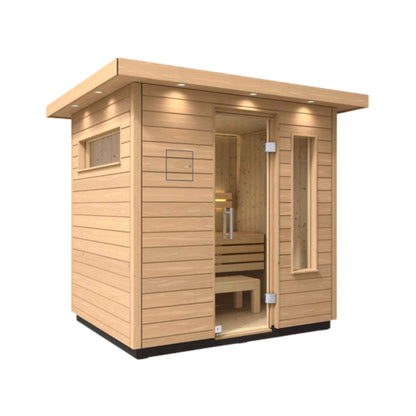 C2 Outdoor Traditional Steam Sauna | 3, 5 Or 6-Person | Douglas Fir Scandinavian Spruce | By Kohler