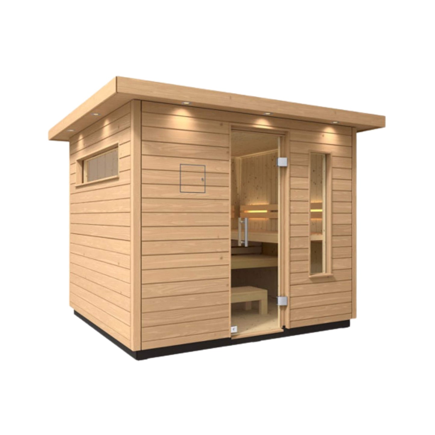 C2 Outdoor Traditional Steam Sauna | 3, 5 Or 6-Person | Douglas Fir Scandinavian Spruce | By Kohler