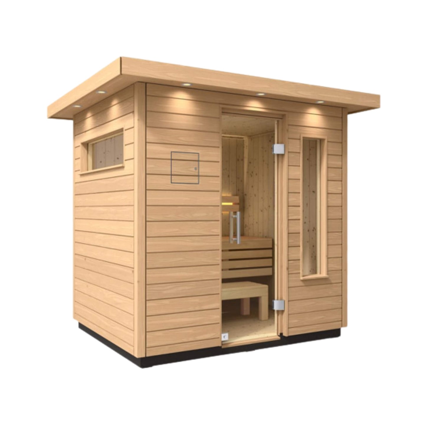 C2 Outdoor Traditional Steam Sauna | 3, 5 Or 6-Person | Douglas Fir Scandinavian Spruce | By Kohler
