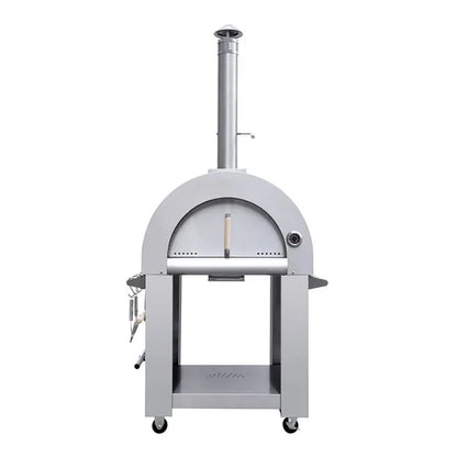 WOOD FIRE PIZZA OVEN Freestanding or Built-In 32 Inch Stainless Steel Oven