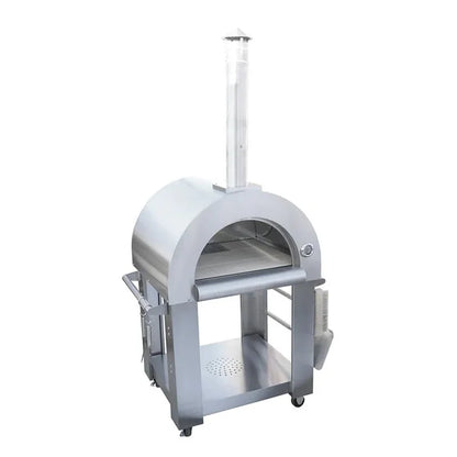 WOOD FIRE PIZZA OVEN Freestanding or Built-In 32 Inch Stainless Steel Oven