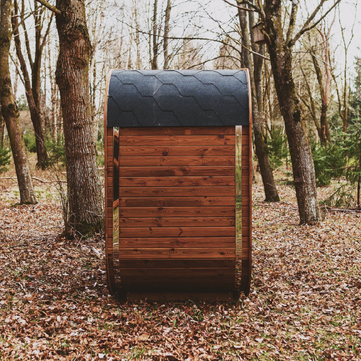 MW12 Outdoor 2-3 Person ThermoWood | Traditional Steam Sauna (Electric Heater) | By Mande