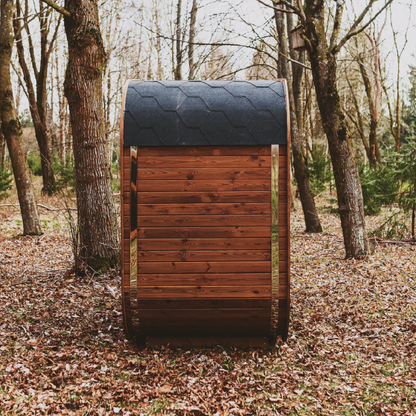 MW12 Outdoor 2-3 Person ThermoWood | Traditional Steam Sauna (Electric Heater) | By Mande