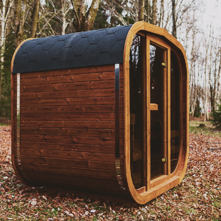 MW16 Outdoor 4-5 Person ThermoWood | Traditional Steam Sauna (Electric Heater) | By Mande Spa