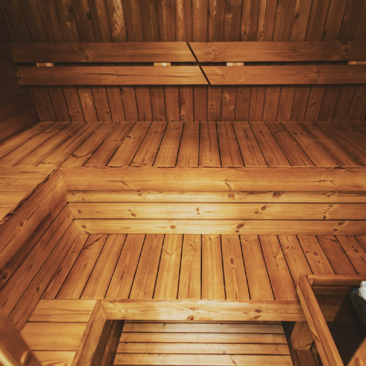 MW16 Outdoor 4-5 Person ThermoWood | Traditional Steam Sauna (Electric Heater) | By Mande Spa