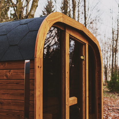 MW16 Outdoor 4-5 Person ThermoWood | Traditional Steam Sauna (Electric Heater) | By Mande Spa