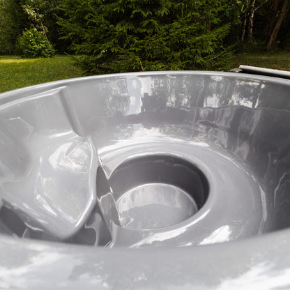 Premium Wood-Fire Hot Tub | 4 Person | ThermoWood® Exterior + Fiberglass Interior | Handcrafted In Lithuania