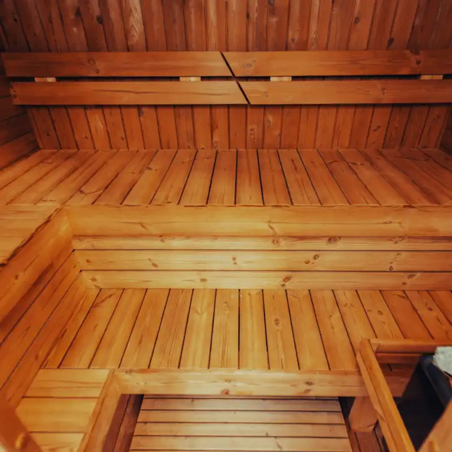 MANDE SPA MW16 Outdoor 4 Person | ThermoWood Cube | Traditional Steam Sauna (Electric Heater)