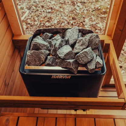 MANDE SPA MW16 Outdoor 4 Person | ThermoWood Cube | Traditional Steam Sauna (Electric Heater)