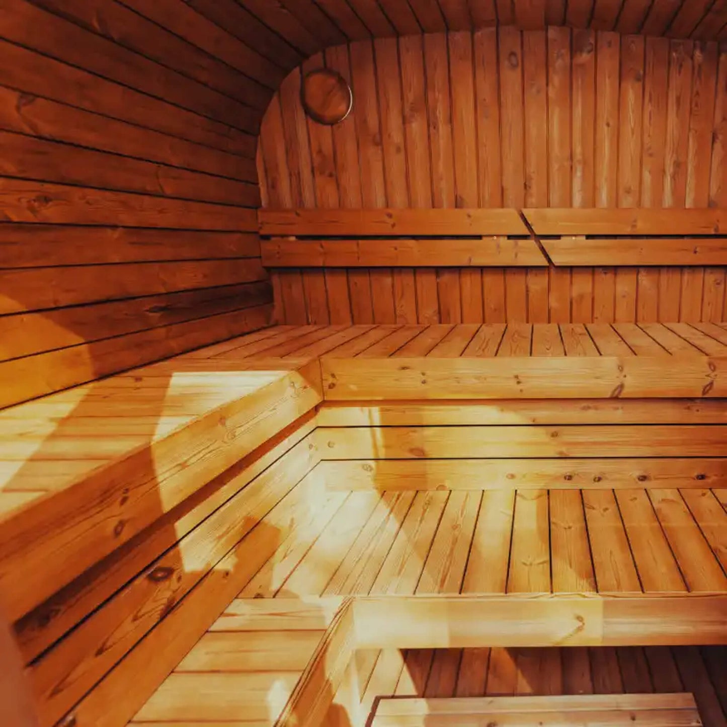 MANDE MW20 | Outdoor 6 Person ThermoWood | Traditional Steam Sauna (Electric Heater Or Wood Fire Heater)