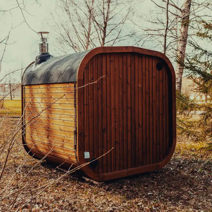 MANDE MW20 | Outdoor 6 Person ThermoWood | Traditional Steam Sauna (Electric Heater Or Wood Fire Heater)