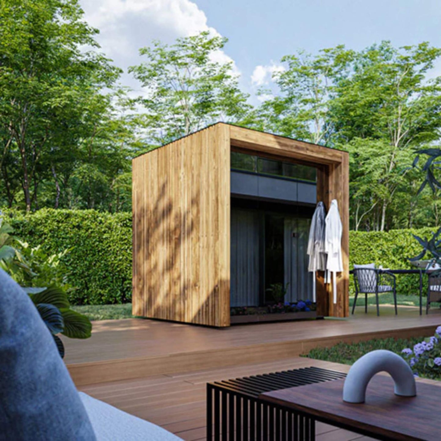 FORTIS 4-Person Outdoor Traditional Steam Sauna | By Thermasol