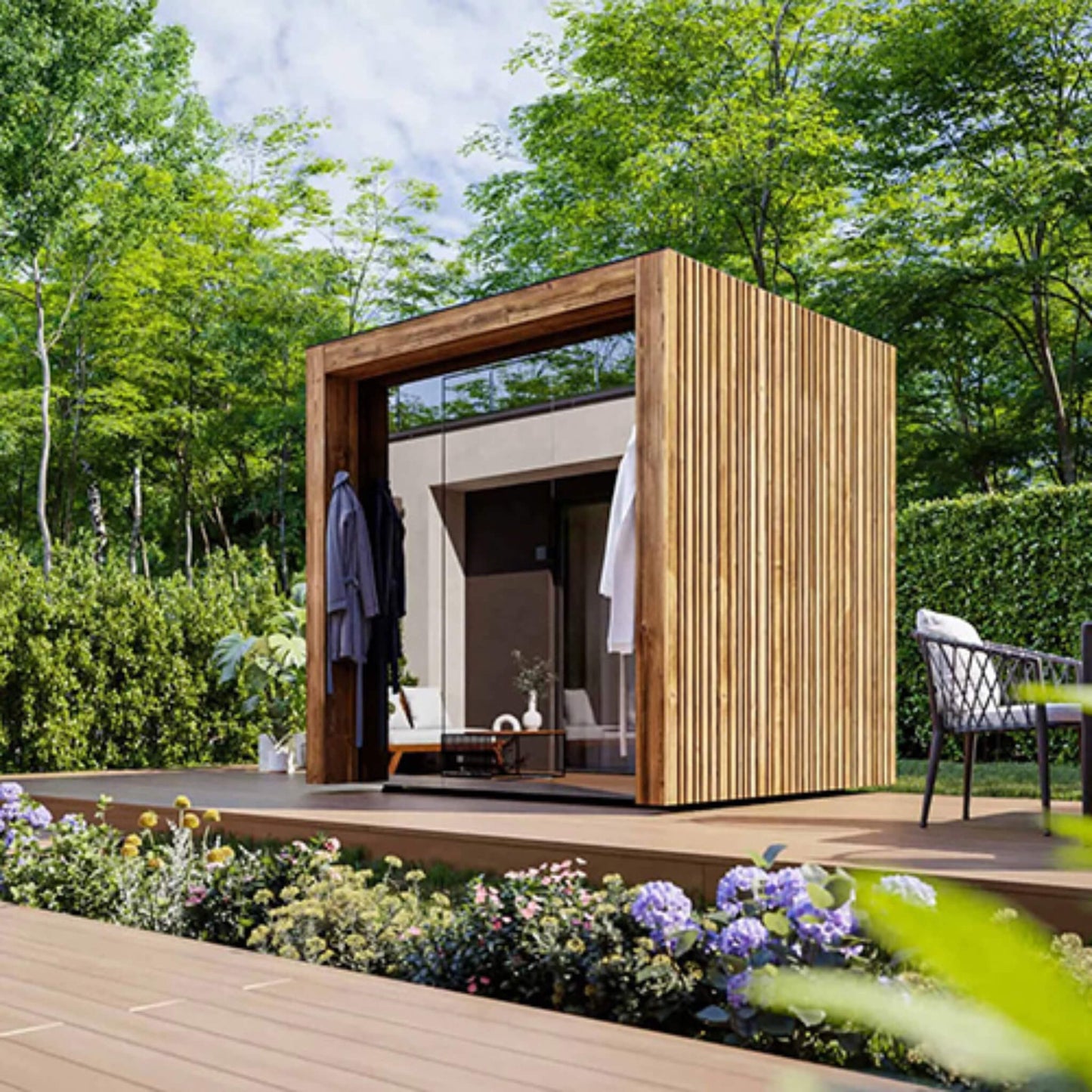 FORTIS 4-Person Outdoor Traditional Steam Sauna | By Thermasol