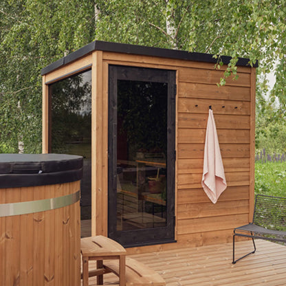 NORDIC DAWN 4-Person Outdoor Traditional Steam Sauna | By Thermasol